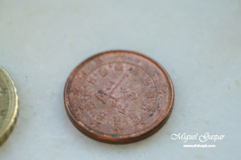 Macro - Moeda de 10 cêntimos