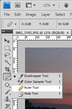 Photoshop - Ferramenta de measure