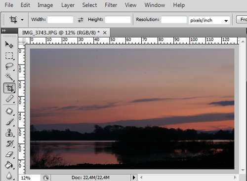 Photoshop - Correcção do horizonte final