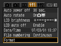 Canon 400D - Formatar Cartão Canon 400D - Formatar Cartão