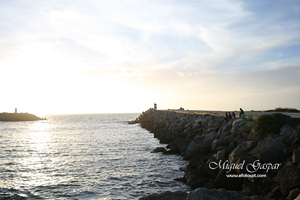 Nazaré - Pôr do sol - Fotografia clara